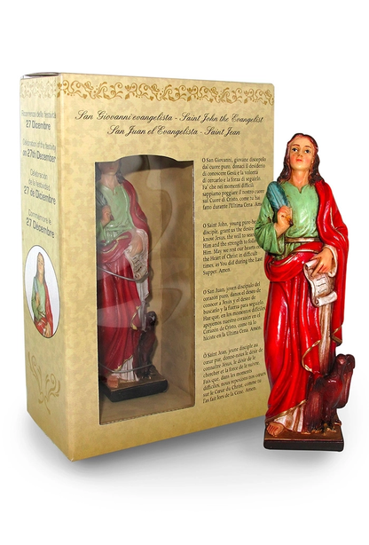 Statuetta in Confezione Regalo San Giovanni Evangelista 12 Centimetri