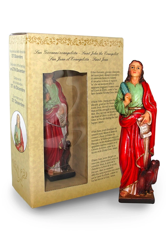 Statuetta in Confezione Regalo San Giovanni Evangelista 12 Centimetri