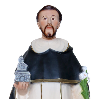 Statua San Domenico Guzman 40 cm in Resina