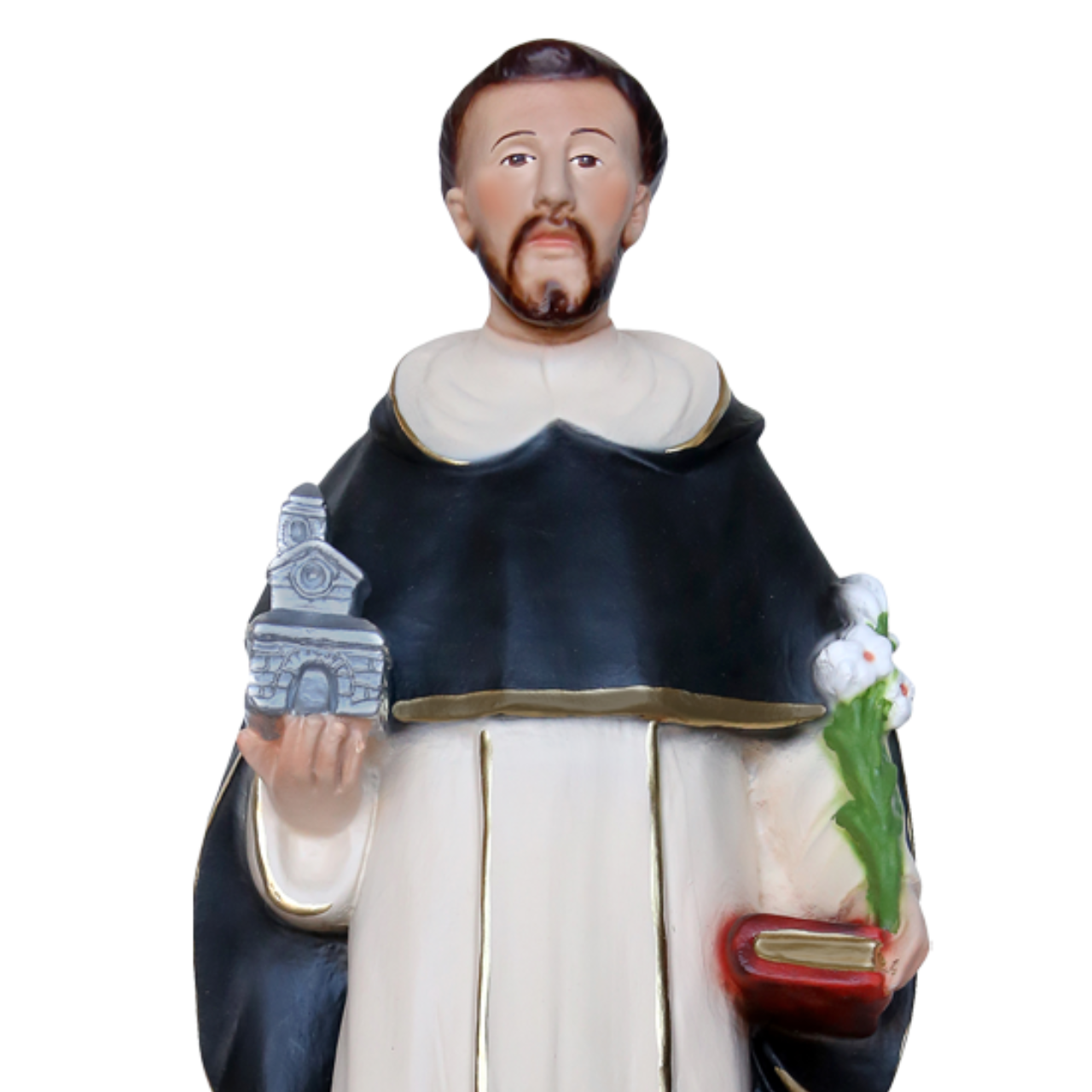 Statua San Domenico Guzman 40 cm in Resina
