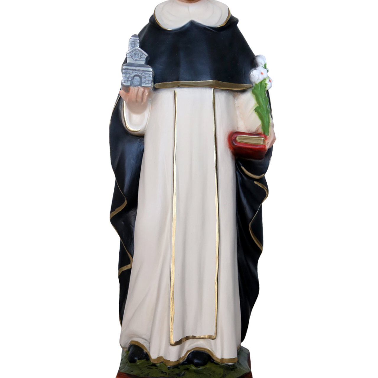 Statua San Domenico Guzman 40 cm in Resina