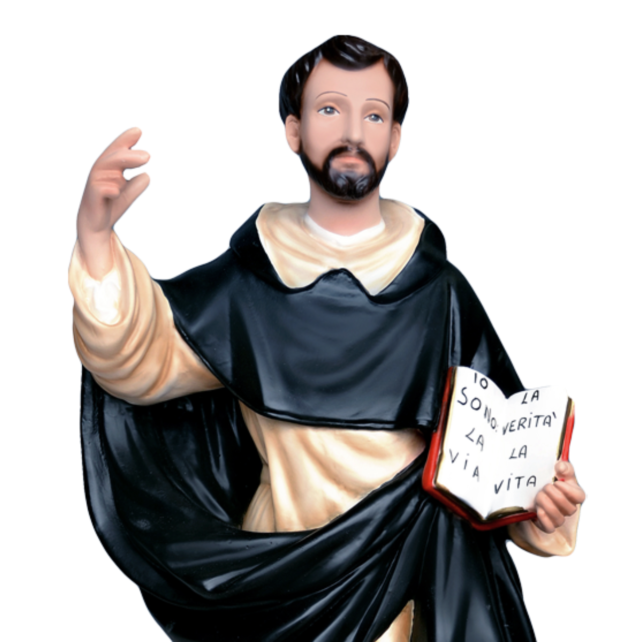 Statua San Domenico Guzman 55 cm in Resina