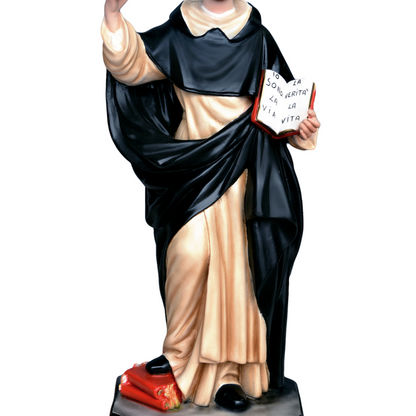 Statua San Domenico Guzman 55 cm in Resina