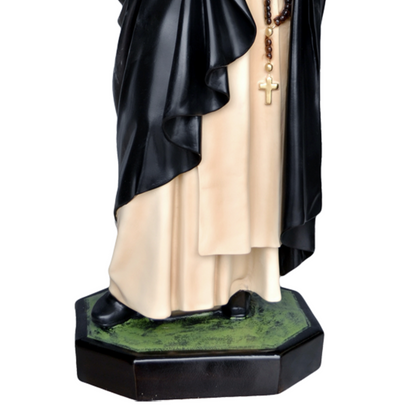 Statua San Domenico Guzman 80 cm in Resina