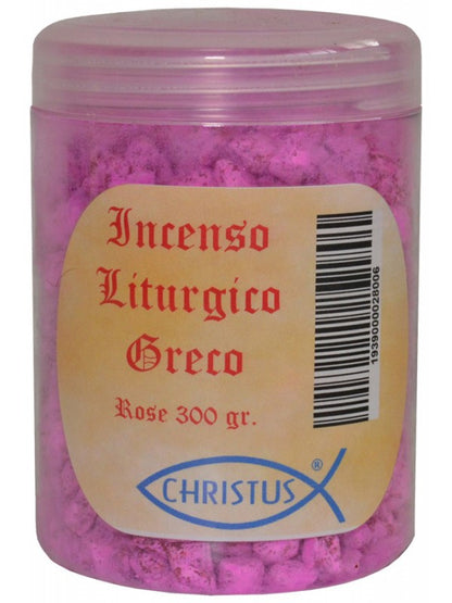 Incenso Liturgico Greco in Grani Essenza "Rose" Confezione 300 grammi