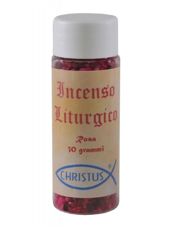Incenso Liturgico in Grani Essenza "Rosa" Barattolo 30 grammi