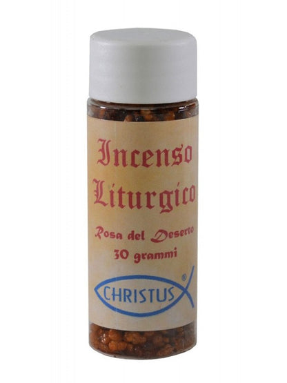 Incenso Liturgico in Grani Essenza "Rosa del Deserto" Barattolo 30 grammi