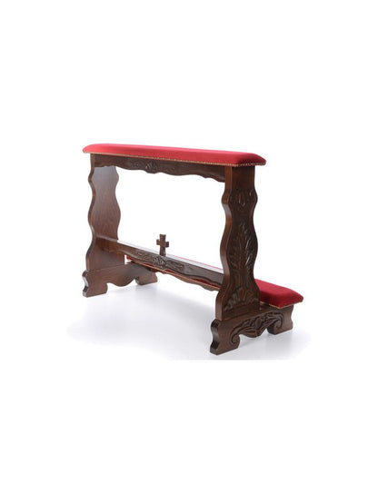 Inginocchiatoio Sposi in Legno Intagliato e Rivestito