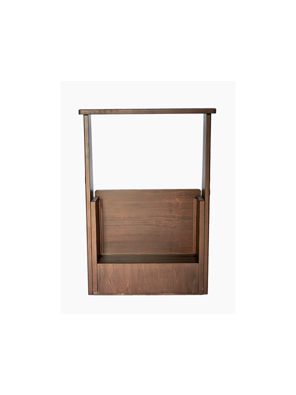 Inginocchiatoio in Legno Pieghevole Color Noce