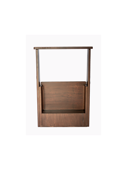 Inginocchiatoio in Legno Pieghevole Color Noce