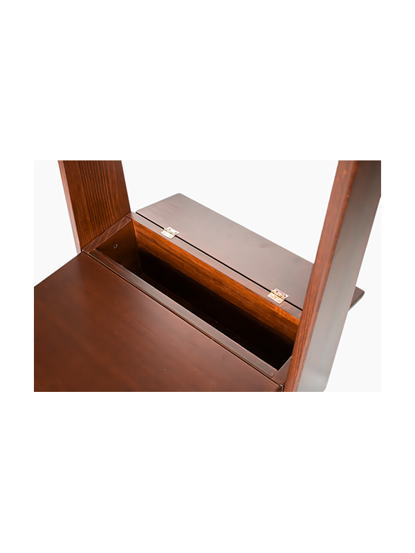 Inginocchiatoio in Legno Pieghevole Color Noce