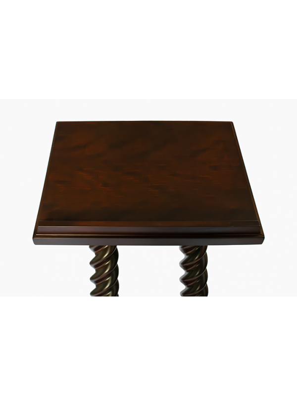 Leggio a Due Colonne in Legno Noce Altezza 130 Centimetri