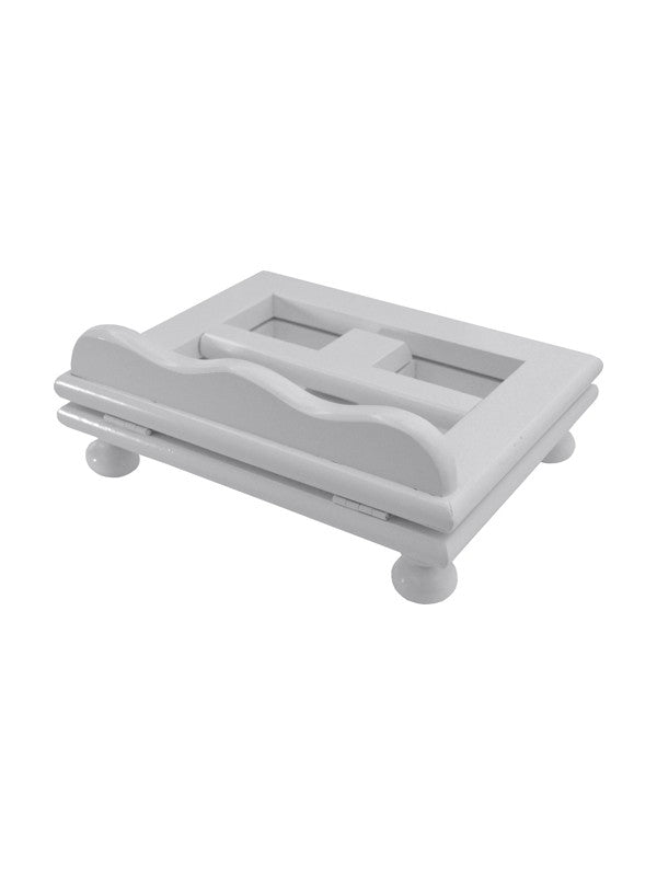 Leggio da Tavolo in Legno Bianco 20x25 Centimetri