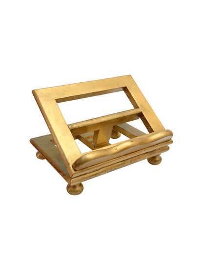 Leggio da Tavolo in Legno Decorato Foglia Oro 20x25 Centimetri