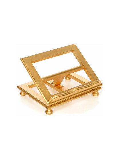 Leggio da Tavolo in Legno Decorato Foglia Oro 25x30 Centimetri