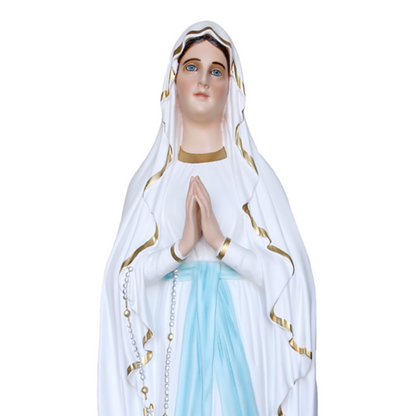 Statua Madonna Lourdes 130 cm in Vetroresina