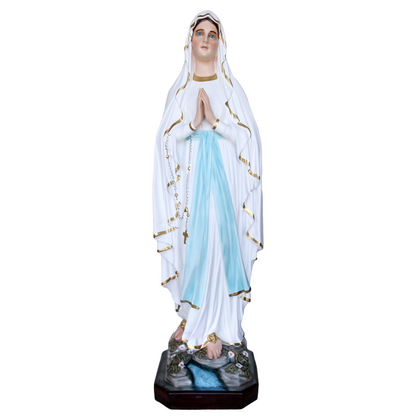 Statua Madonna Lourdes 130 cm in Vetroresina