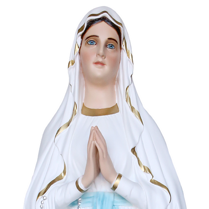 Statua Madonna Lourdes 130 cm in Vetroresina