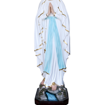 Statua Madonna Lourdes 130 cm in Vetroresina