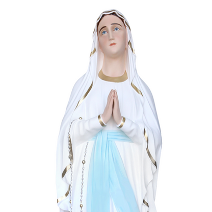 Statua Madonna Lourdes 155 cm in Vetroresina