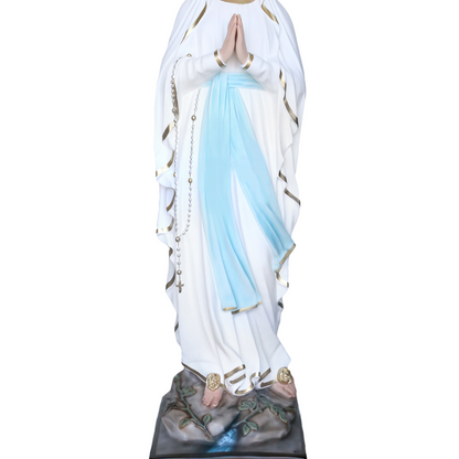 Statua Madonna Lourdes 155 cm in Vetroresina