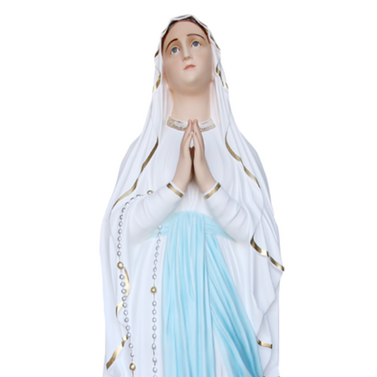Statua Madonna Lourdes 180 cm in Vetroresina