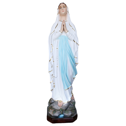 Statua Madonna Lourdes 180 cm in Vetroresina