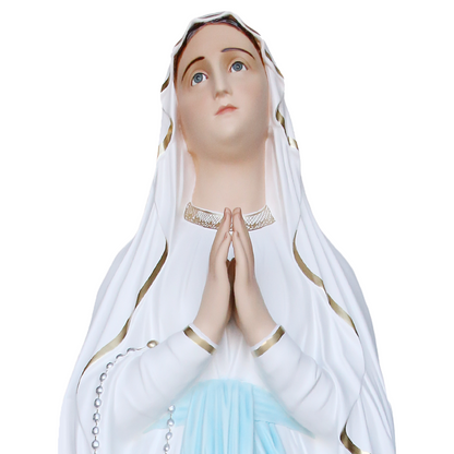 Statua Madonna Lourdes 180 cm in Vetroresina