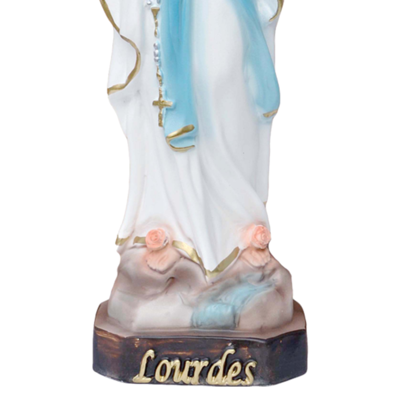 Statua Madonna Lourdes 30 cm in Resina Piena