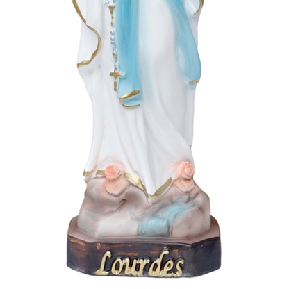 Statua Madonna Lourdes 30 cm in Resina Piena