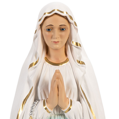 Statua Madonna Lourdes 71 cm in Resina