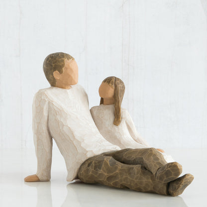 Statuetta Willow Tree 26031 Padre e Figlia 11,5 Centimetri