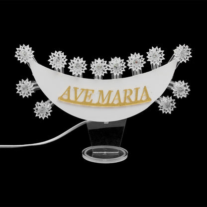 Lumiera Luminosa "Ave Maria" in Plexiglass 13 x 10 Centimetri