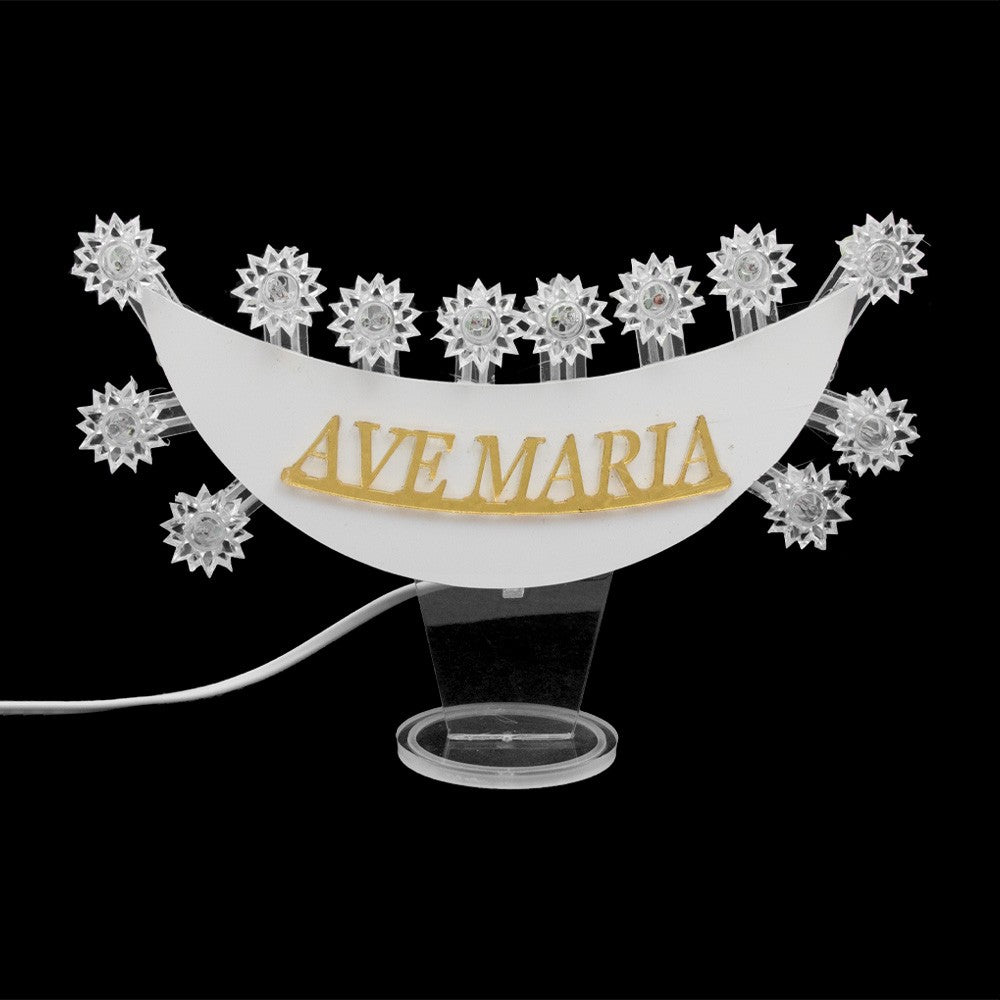 Lumiera Luminosa "Ave Maria" in Plexiglass 25 x 21 Centimetri