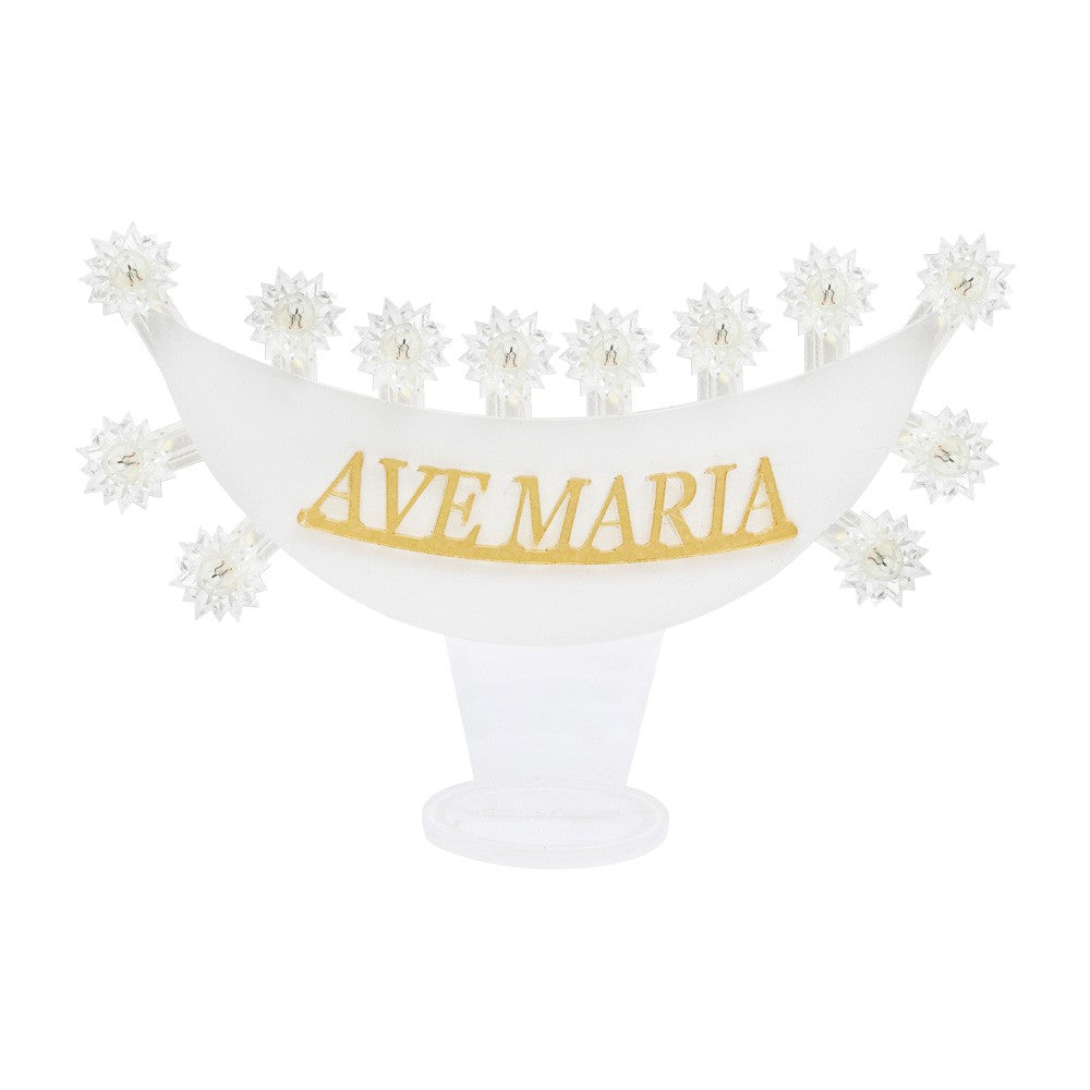 Lumiera Luminosa "Ave Maria" in Plexiglass 25 x 21 Centimetri