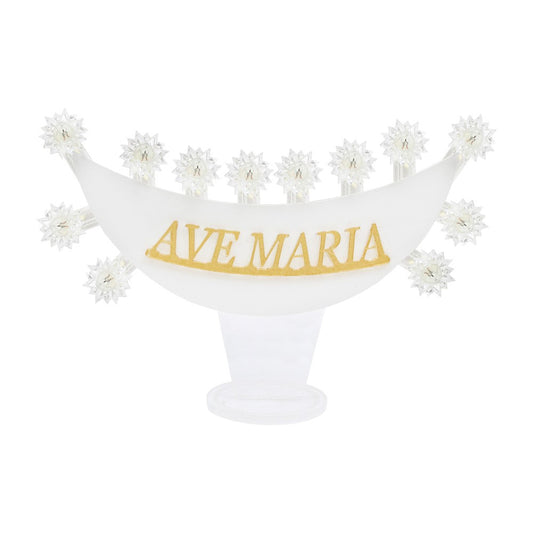 Lumiera Luminosa "Ave Maria" in Plexiglass 25 x 21 Centimetri