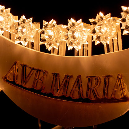 Lumiera Luminosa "Ave Maria" in Plexiglass 25 x 21 Centimetri
