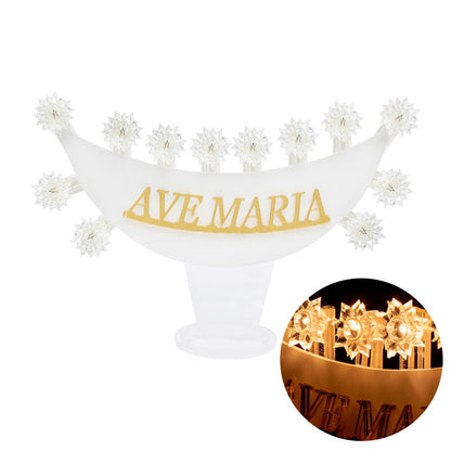 Lumiera Luminosa "Ave Maria" in Plexiglass 25 x 21 Centimetri