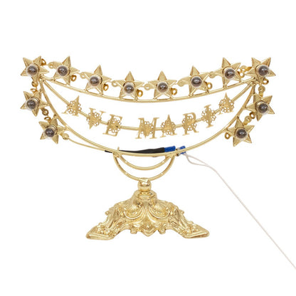 Lumiera Luminosa "Ave Maria" in Ottone 34 x 22 Centimetri