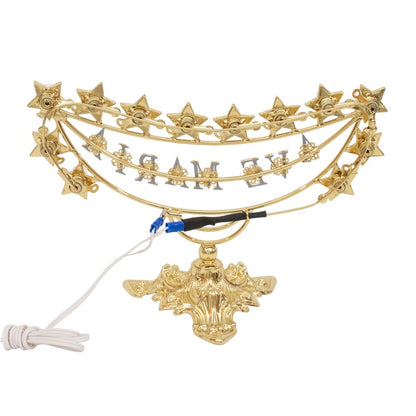 Lumiera Luminosa "Ave Maria" in Ottone 34 x 22 Centimetri
