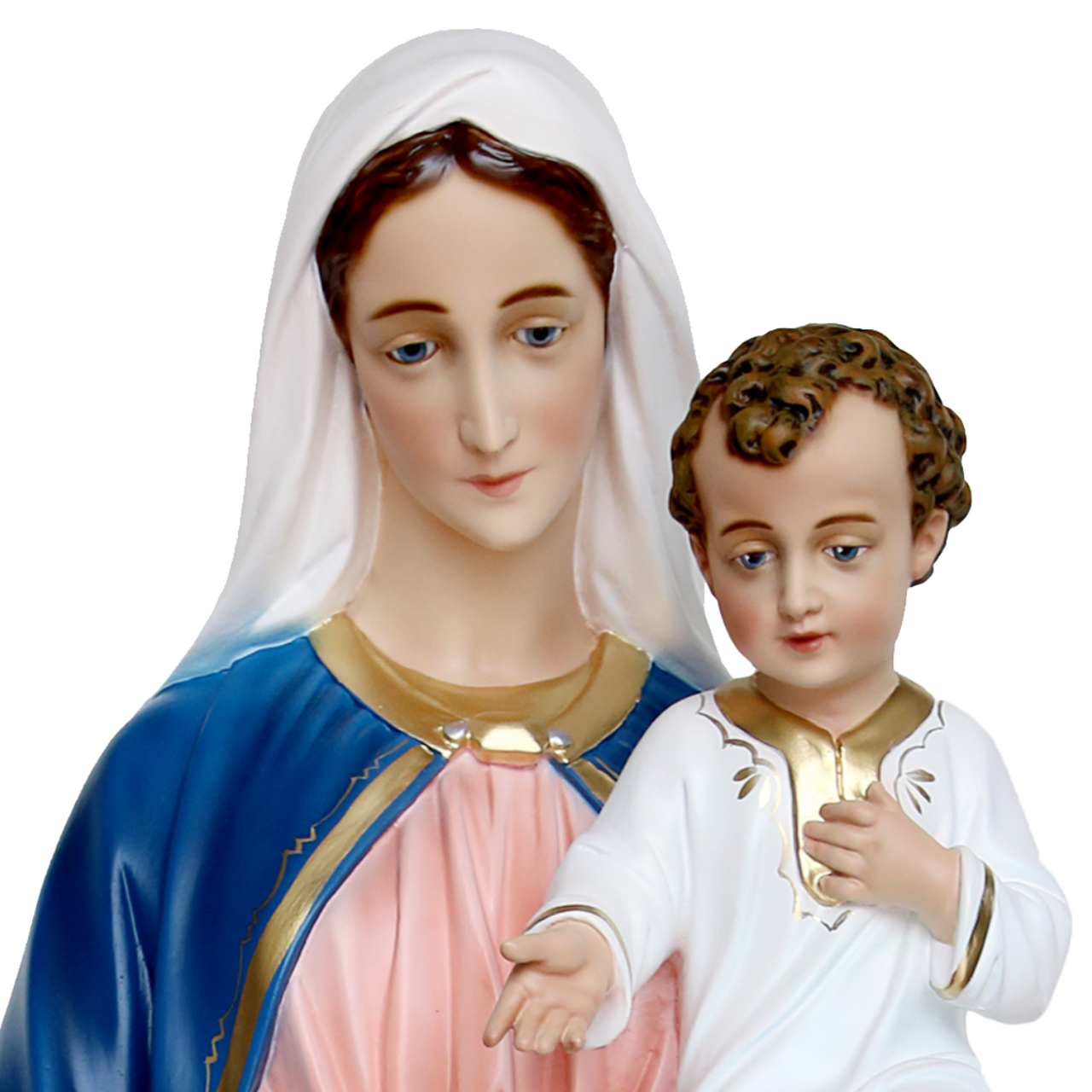 Statua Madonna con Bambino 110 cm in Resina