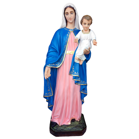 Statua Madonna con Bambino 160 cm in Vetroresina