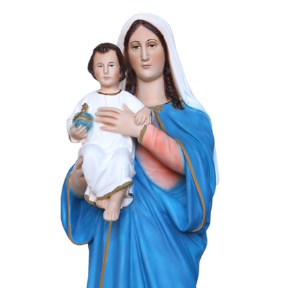 Statua Madonna con Bambino 50 cm in Resina