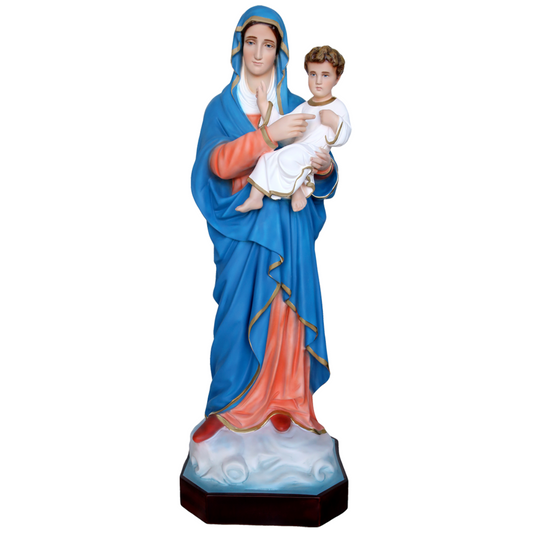 Statua Madonna con Bambino 95 cm in Resina