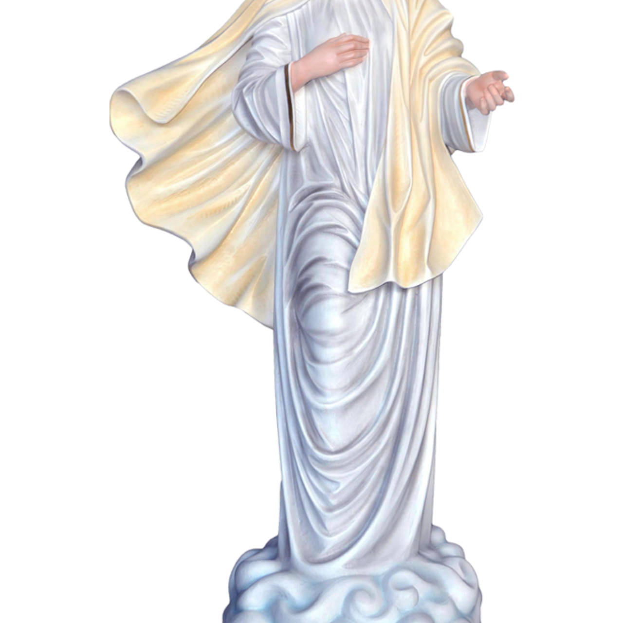 Statua Madonna Medjugorje 130 cm in Vetroresina