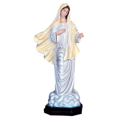 Statua Madonna Medjugorje 130 cm in Vetroresina