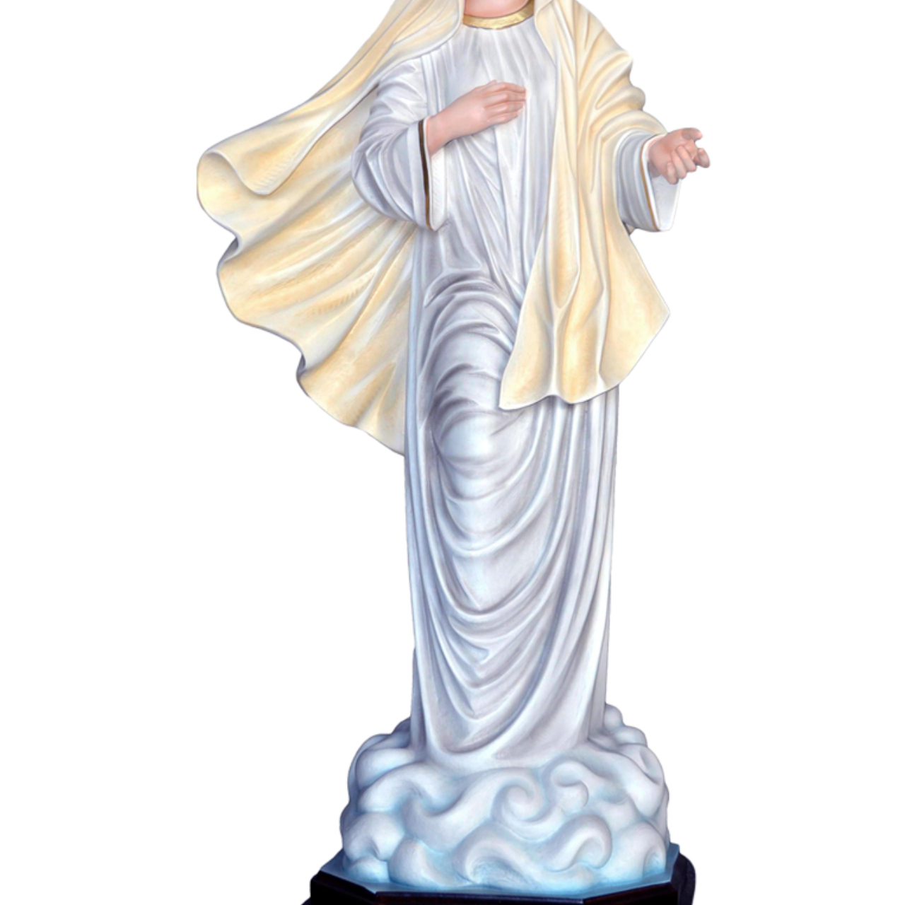 Statua Madonna Medjugorje 130 cm in Vetroresina