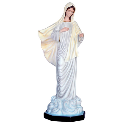 Statua Madonna Medjugorje 160 cm in Vetroresina