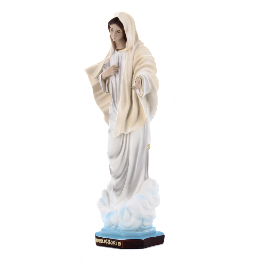 Statua Madonna Medjugorje 30 cm in Resina Piena