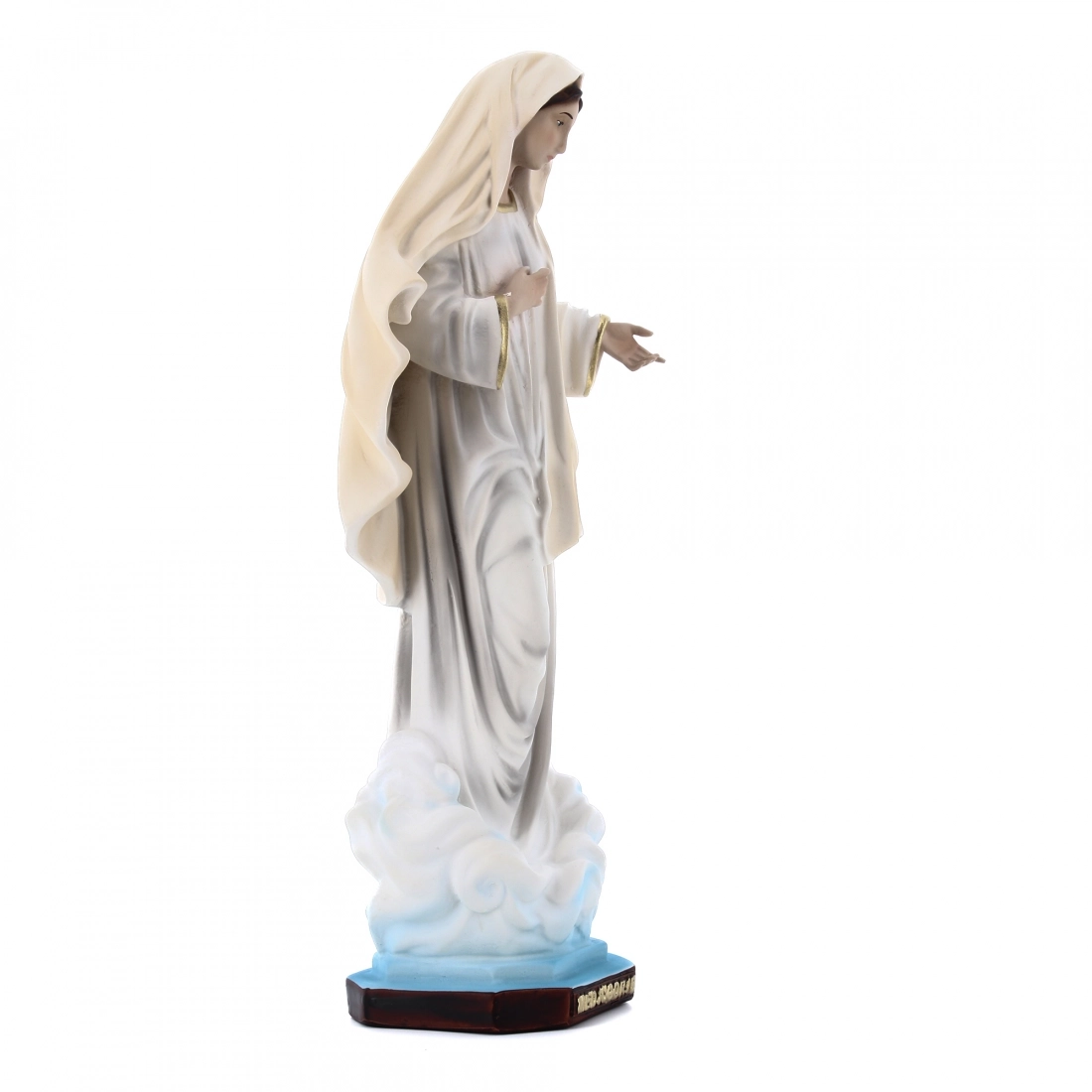 Statua Madonna Medjugorje 30 cm in Resina Piena
